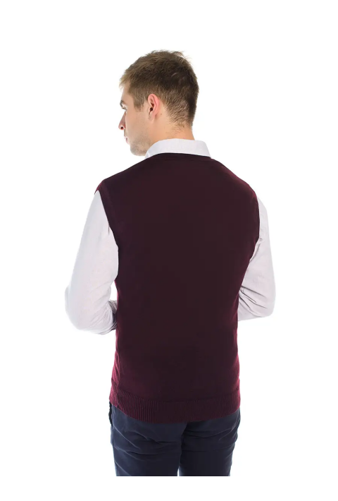 Knit Vest Bordeaux