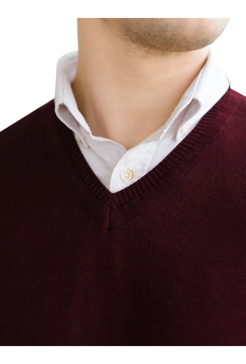 Knit Vest Bordeaux