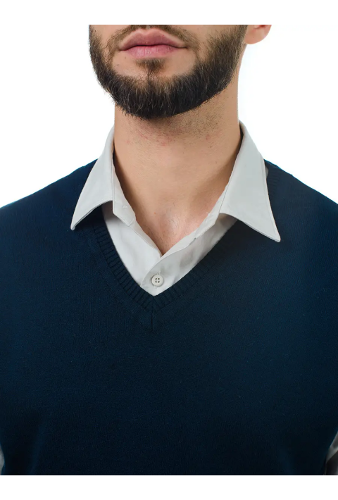 Knit Vest Blue