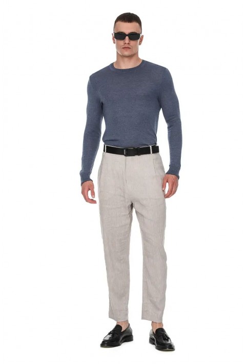 O-neck Knit Sweater Grå