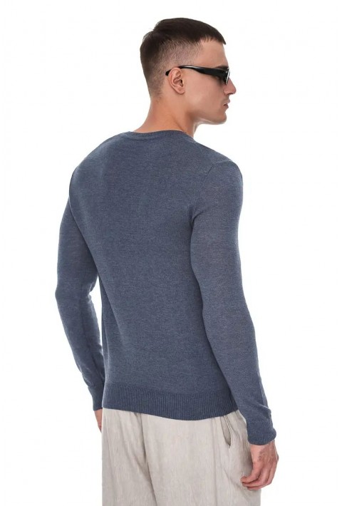 O-neck Knit Sweater Grå