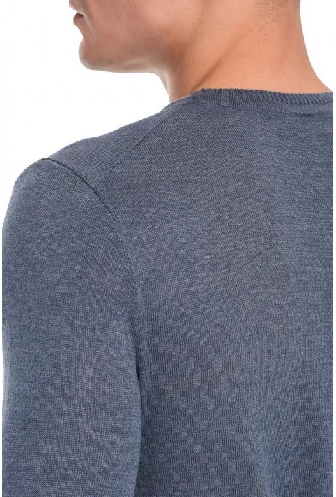 O-neck Knit Sweater Grå