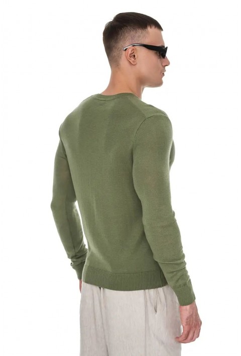 O-neck Knit Sweater Lysegrøn