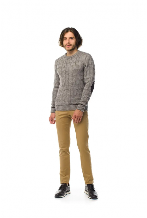 Soft Touch O-neck Knit Jumper Sand