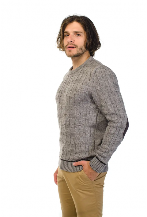 Soft Touch O-neck Knit Jumper Sand
