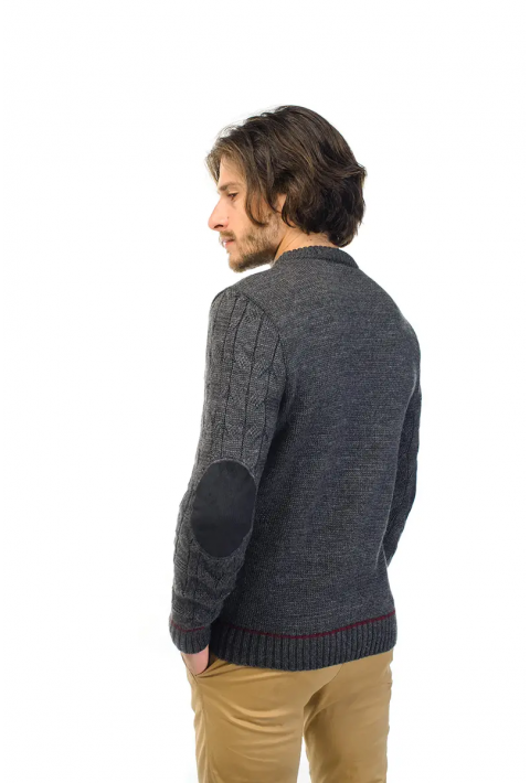 Soft Touch O-neck Knit Jumper Grey