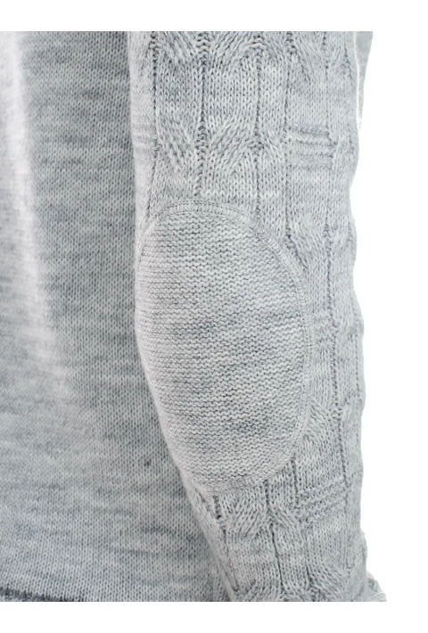 Soft Touch O-neck Knit Jumper Light Grey