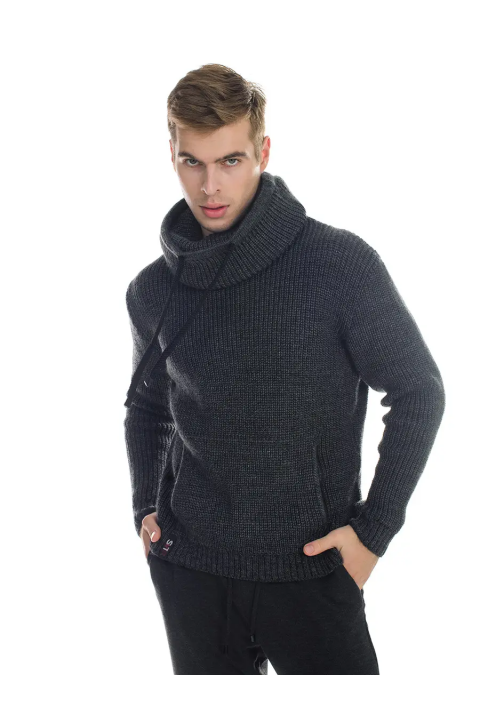 Loose T-neck Knit Sweater