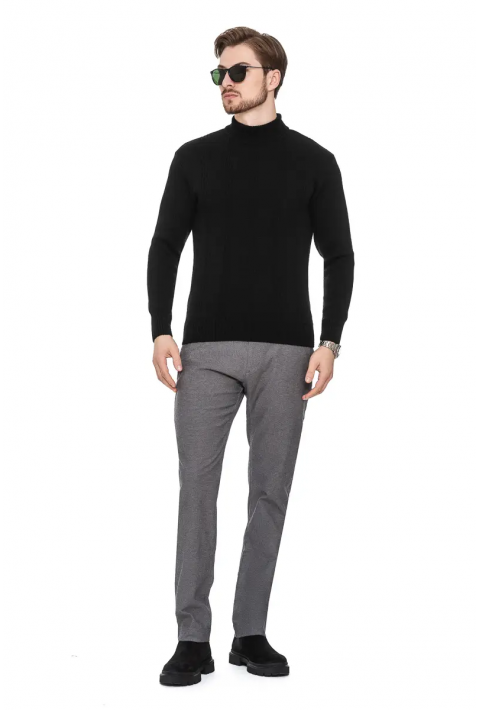 O-neck Knit Sweater Black