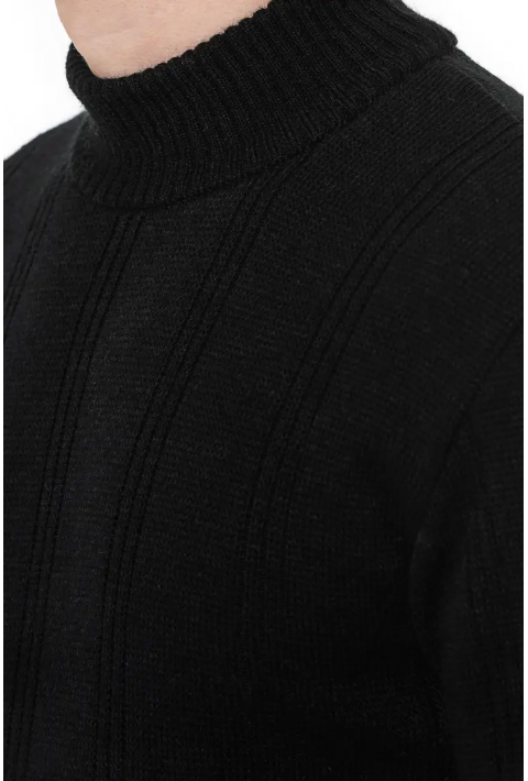 O-neck Knit Sweater Black