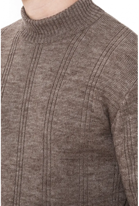 O-neck Knit Sweater Sand