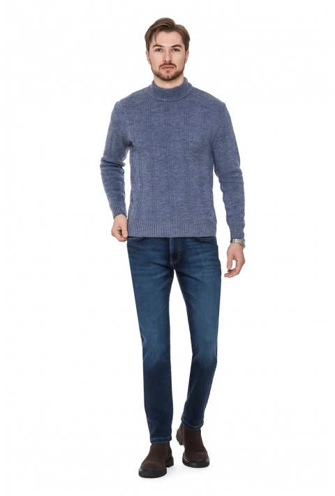 O-neck Knit Sweater Jeans