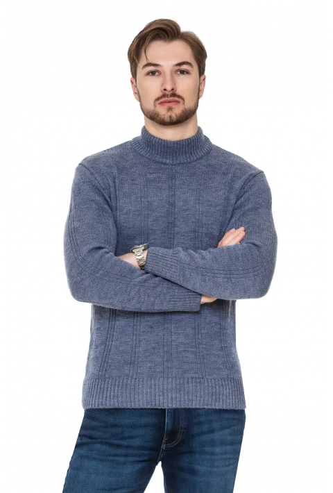 O-neck Knit Sweater Jeans