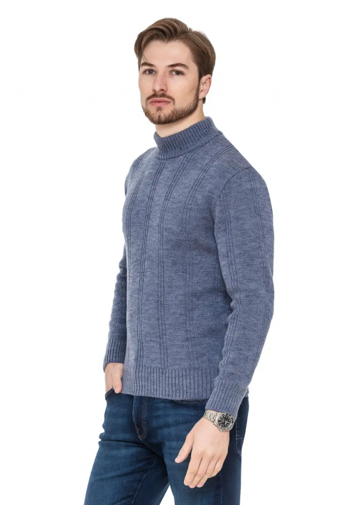 O-neck Knit Sweater Jeans