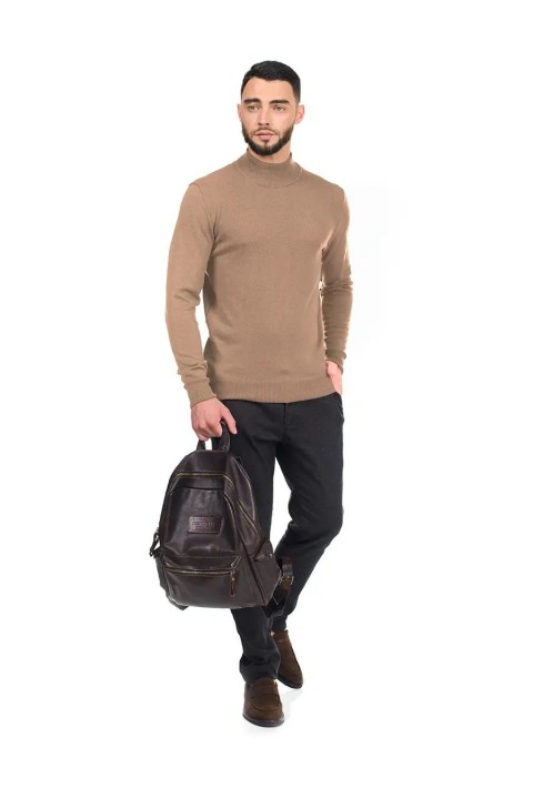 O-neck Knit Sweater Beige