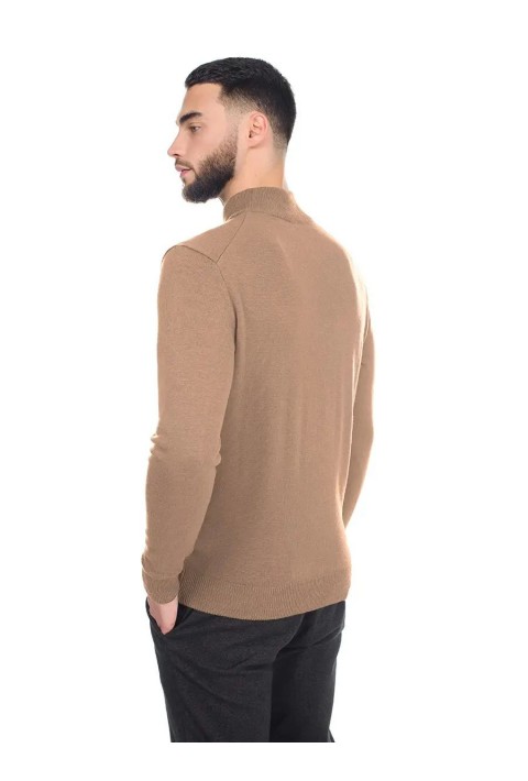 O-neck Knit Sweater Beige