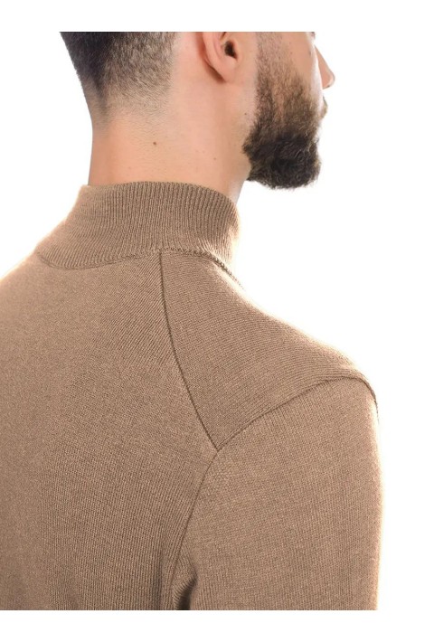 O-neck Knit Sweater Beige