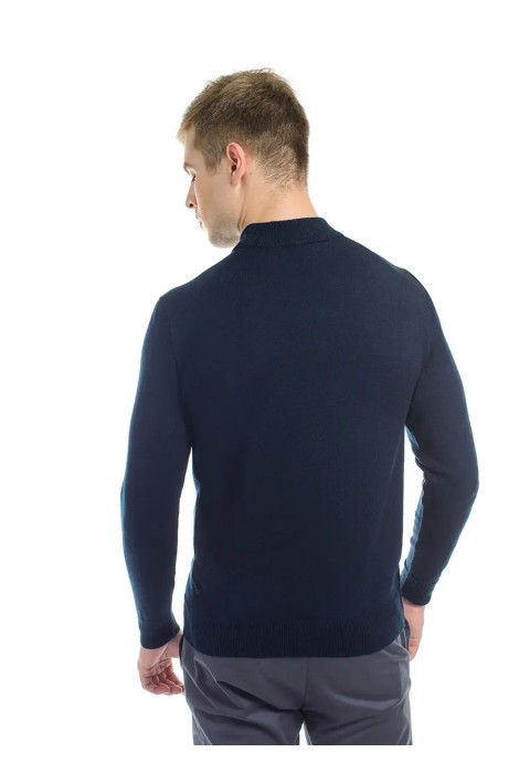 O-neck Knit Sweater Blå