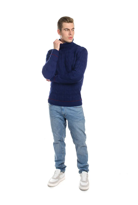Soft Touch T-neck Knit Jumper Jeans