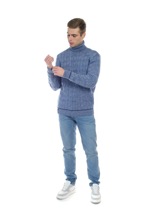 Soft Touch T-neck Knit Jumper Jeans