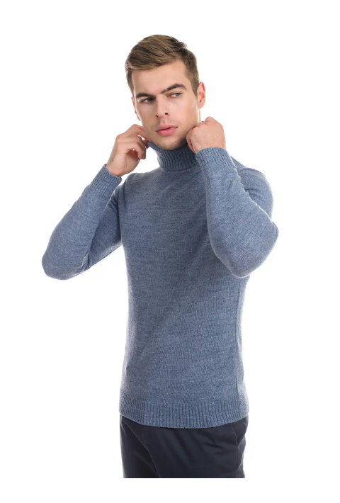 T-neck Knit Jumper Jeans
