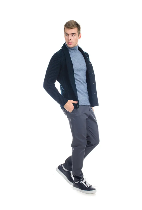 T-neck Knit Jumper Jeans