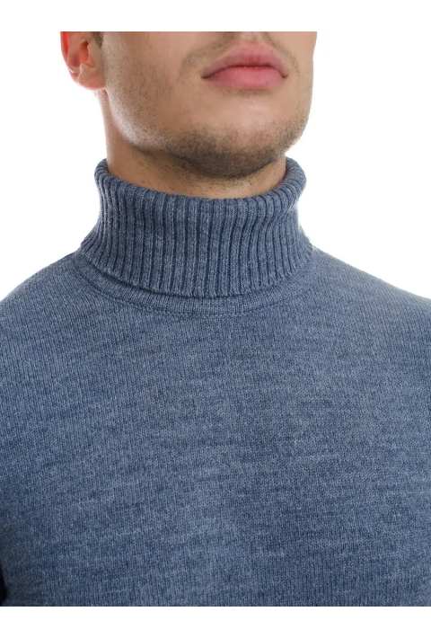 T-neck Knit Jumper Jeans