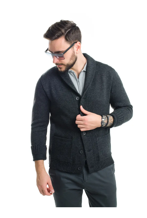 Soft Touch Knit Cardigan Grey