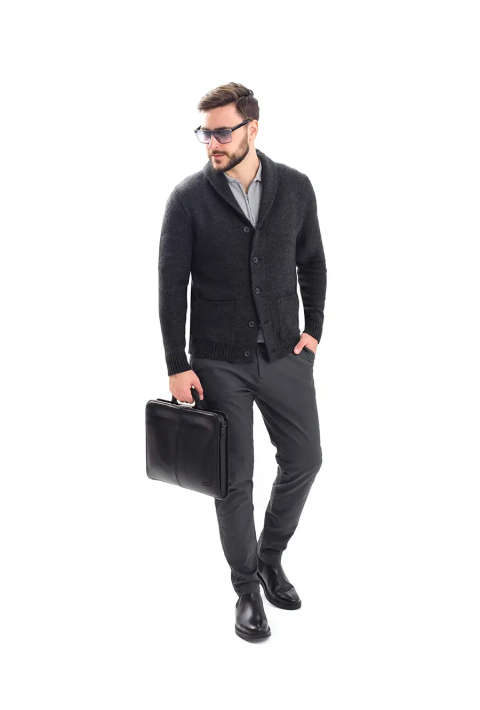 Soft Touch Knit Cardigan Grey