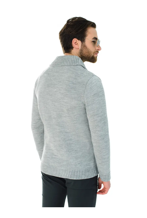 Soft Touch Knit Cardigan Light Grey