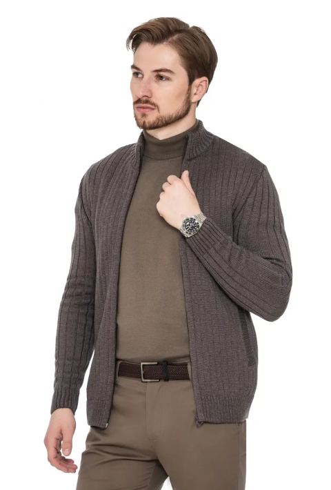 Soft Touch Zip Knit Cardigan