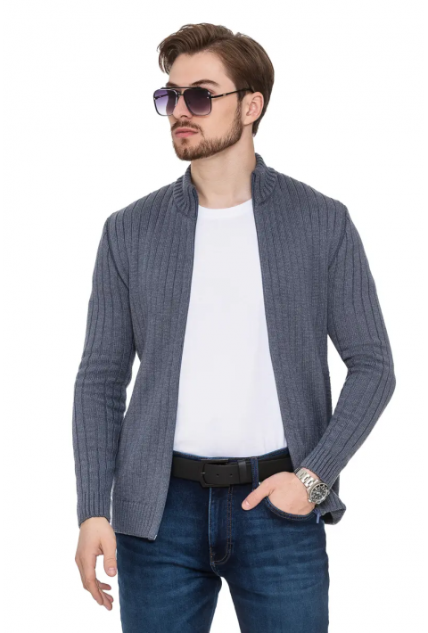 Soft Touch Zip Knit Cardigan