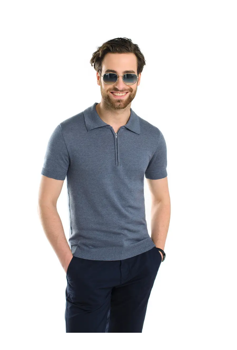 Knit T-Shirt "Polo"