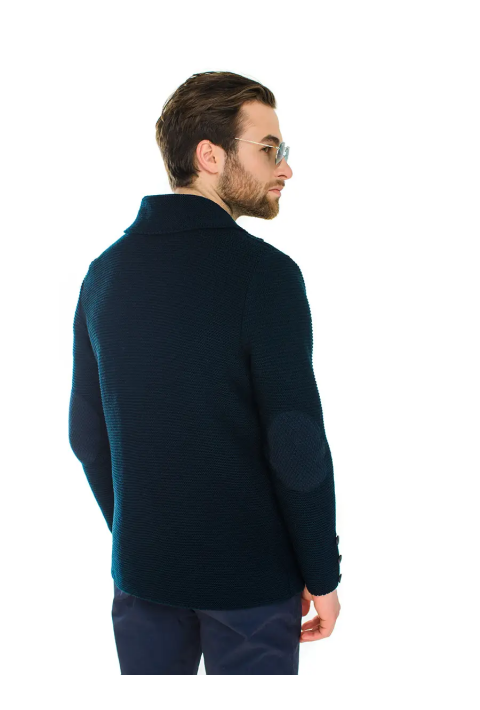 Knit Cardigan Blue