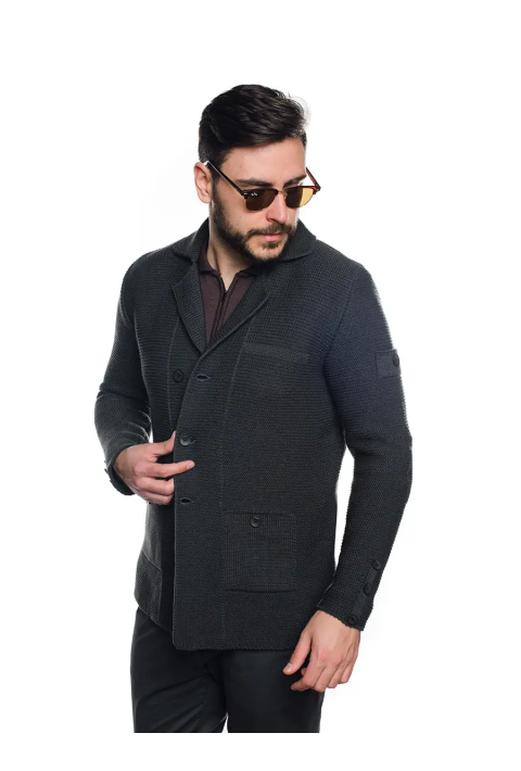 Knit Cardigan Grey