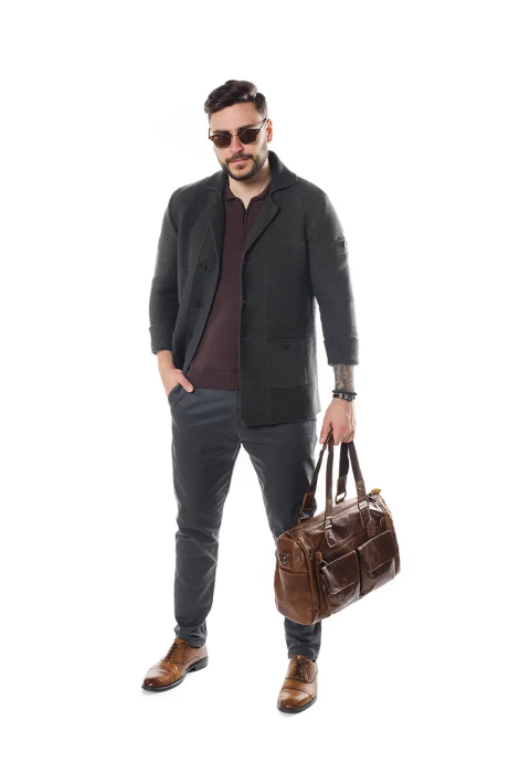 Knit Cardigan Grey