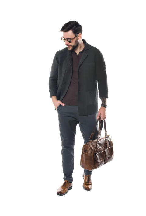 Knit Cardigan Grey