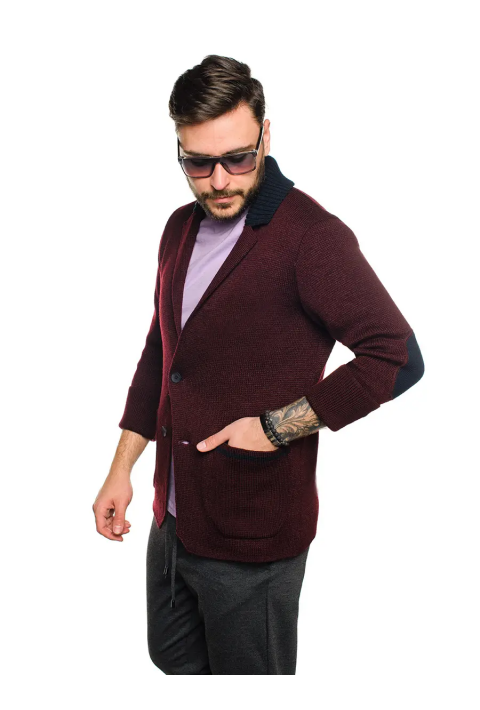 Knit Cardigan Bordeaux