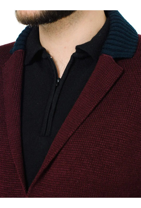 Knit Cardigan Bordeaux