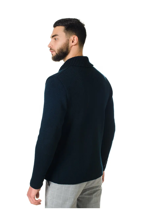 Knit Cardigan Blue