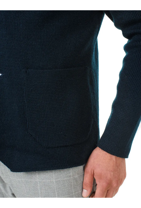 Knit Cardigan Blue