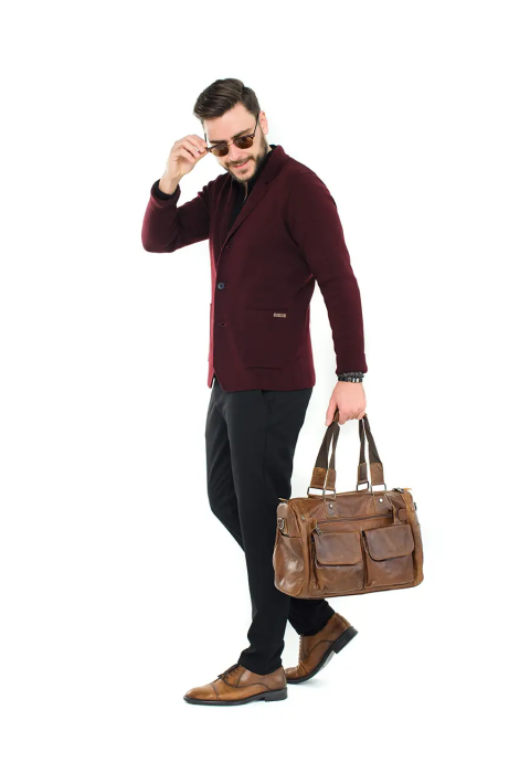 Soft Touch Knit Cardigan Bordeaux