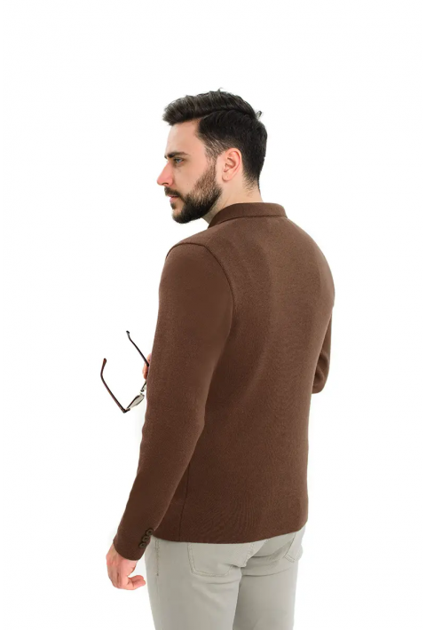 Soft Touch Knit Cardigan Brun