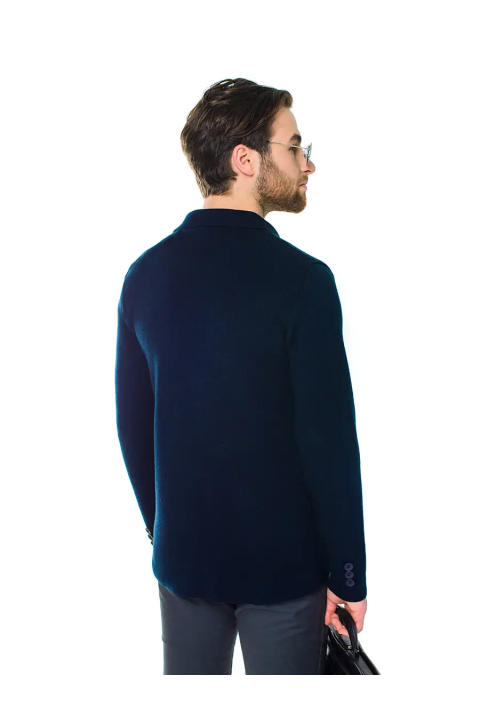 Soft Touch Knit Cardigan Blå