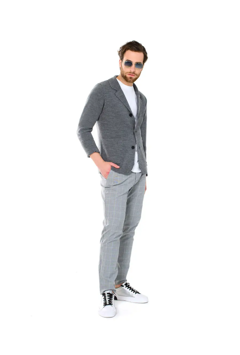 Soft Touch Knit Cardigan Grå