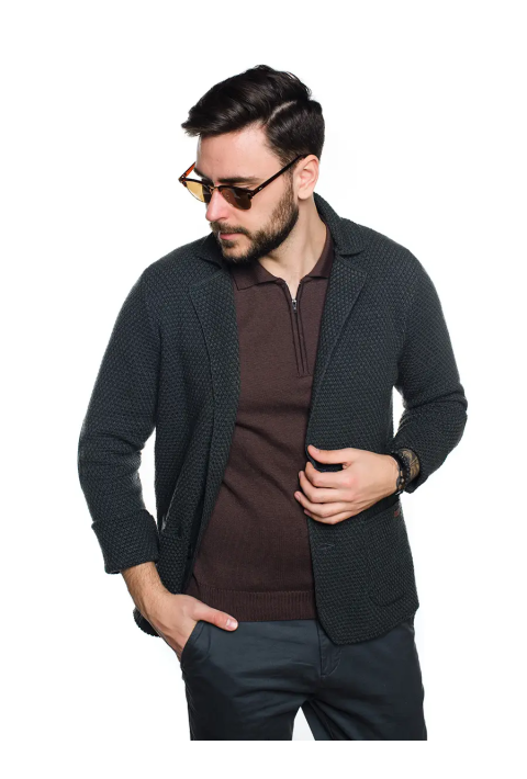 Knit Cardigan Grå