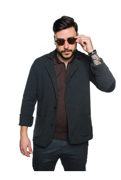 Knit Cardigan Grå