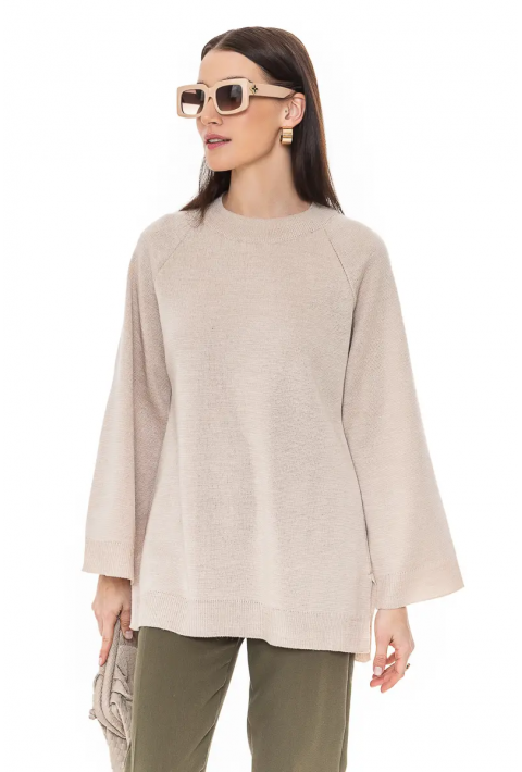 Loose Knit Sweater Beige