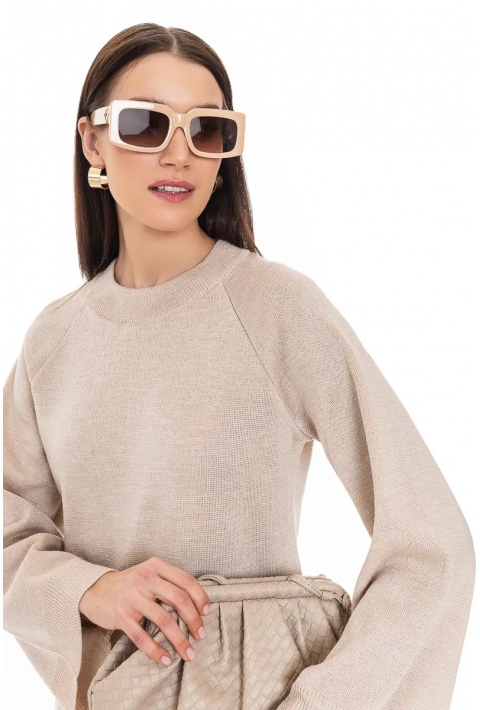 Loose Knit Sweater Beige