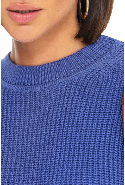 Loose Knit Sweater Blue